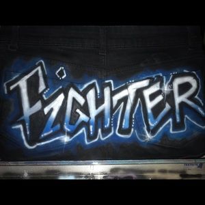 Black shorts “fighter”